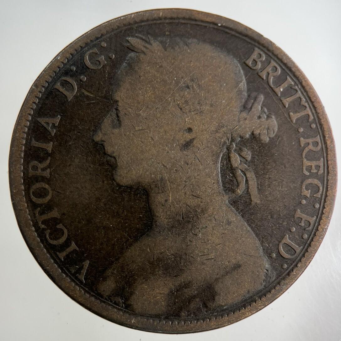 1894 Victoria One Penny Coin | Collectable Grade