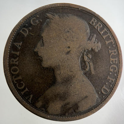 1894 Victoria One Penny Coin | Collectable Grade