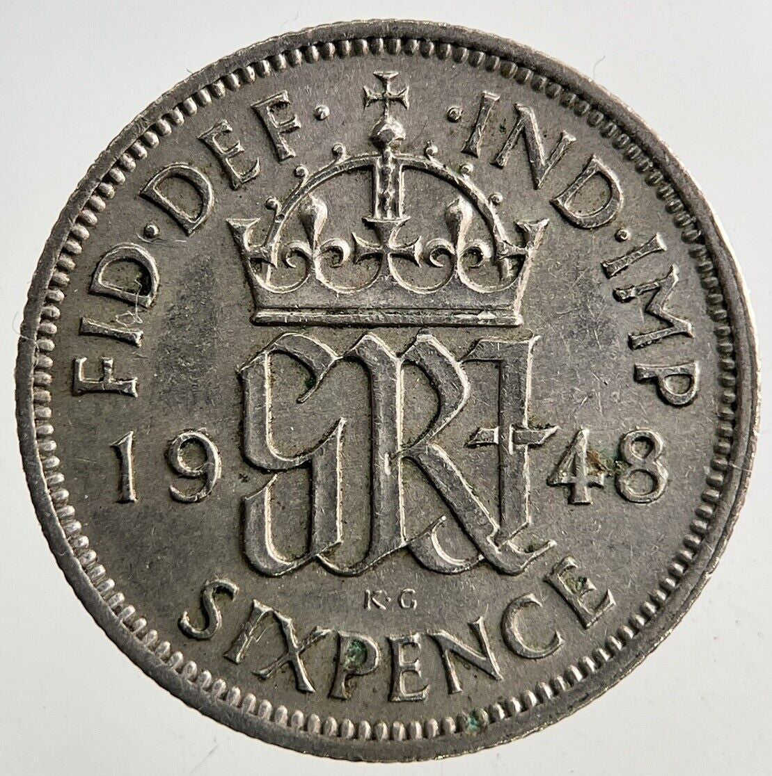 1948 George VI Sixpence Coin | Very High Grade