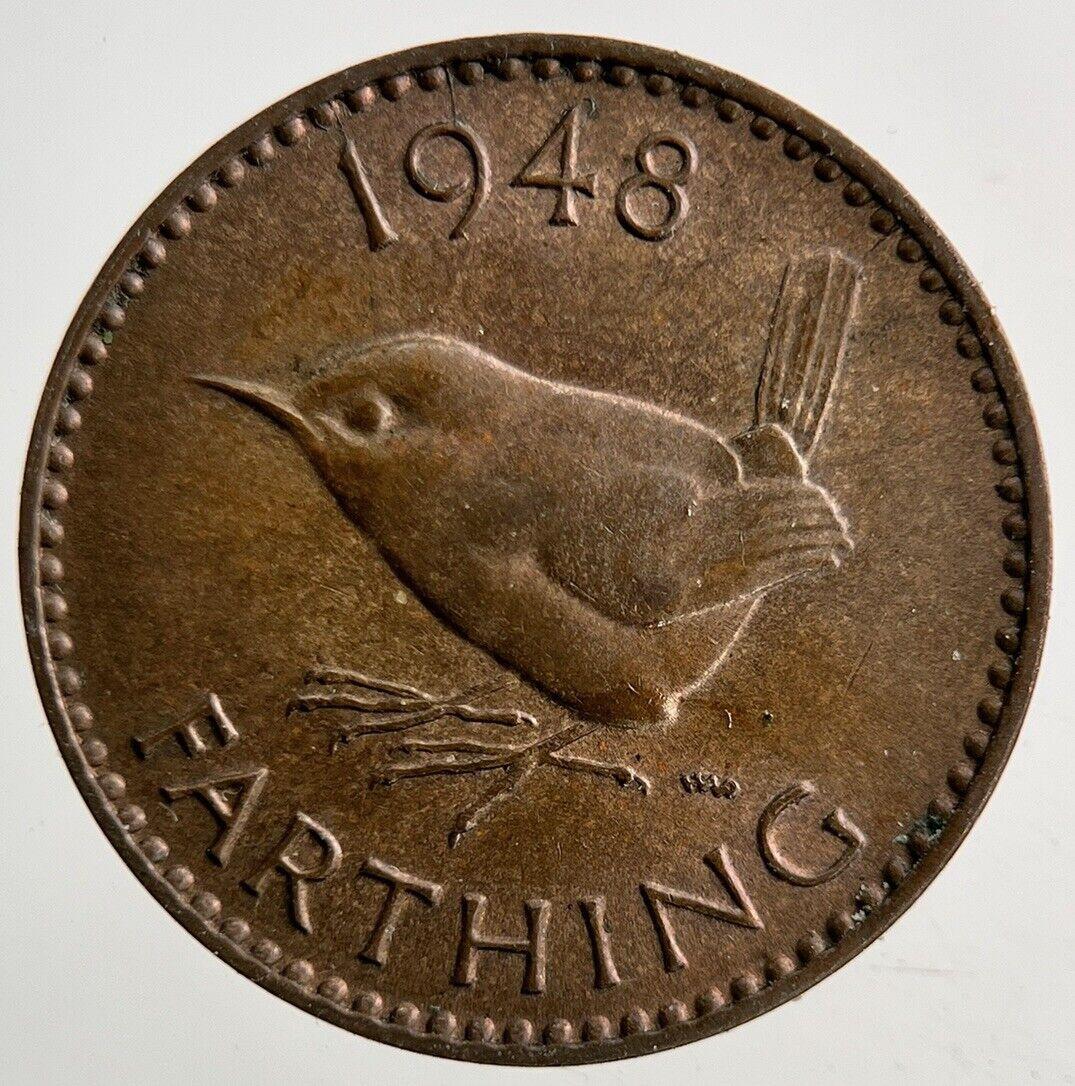 1948 George VI Wren Farthing Coin | Very High Grade