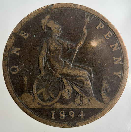 1894 Victoria One Penny Coin | Collectable Grade