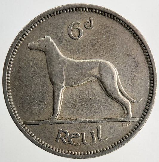 1948 Irish Dog Sixpence Coin | Very High Grade