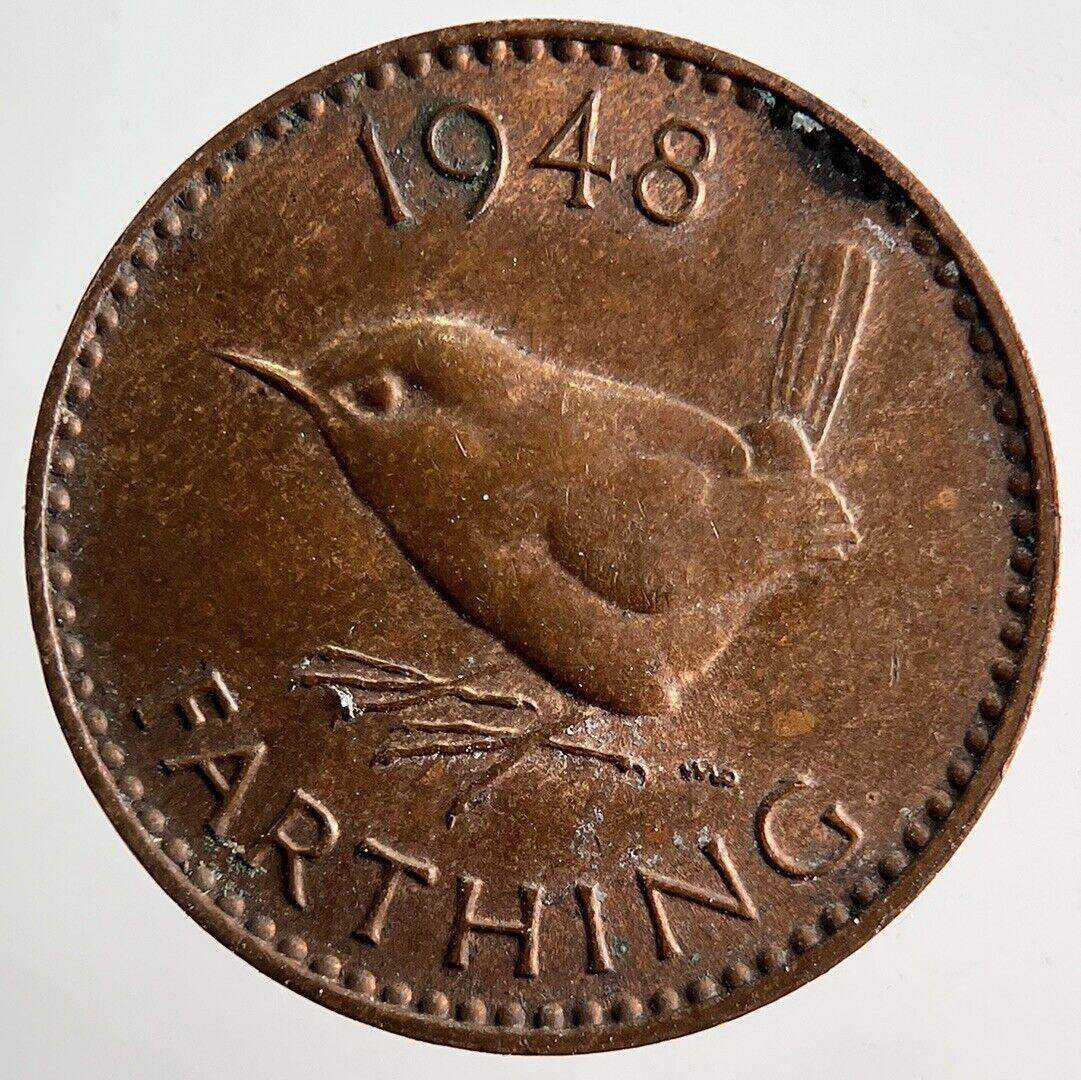 1948 George VI Wren Farthing Coin | Very High Grade