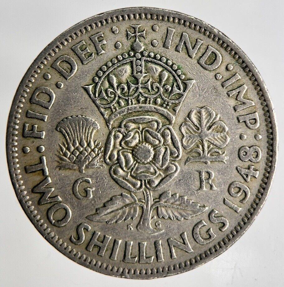 1948 George VI Florin / 2 Shillings Coin | Fine Collectable Grade