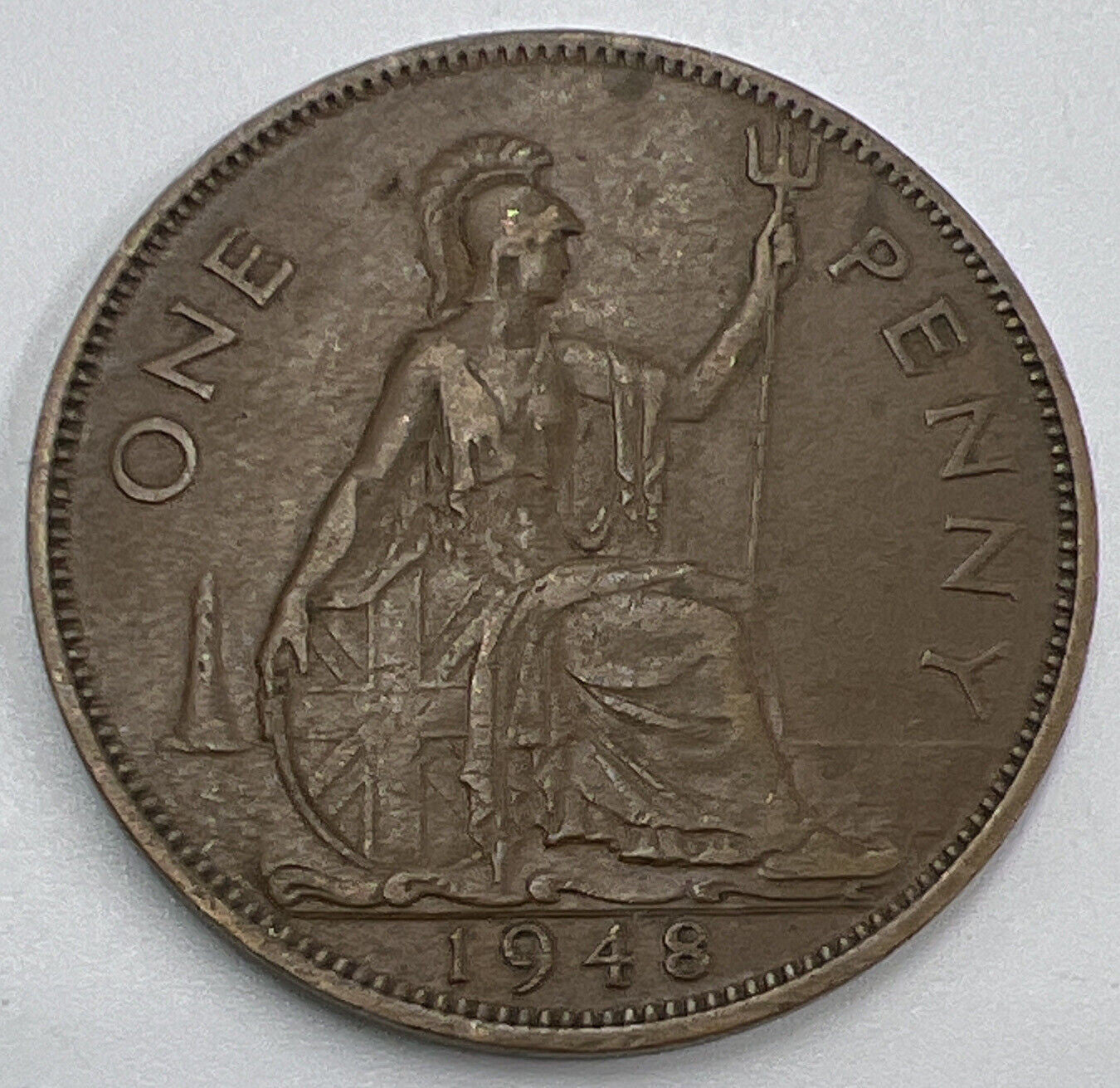 1948 George VI Penny | British Copper Coin | Fine Collectable Grade | a1299