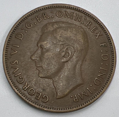 1948 George VI Penny | British Copper Coin | Fine Collectable Grade | a1299
