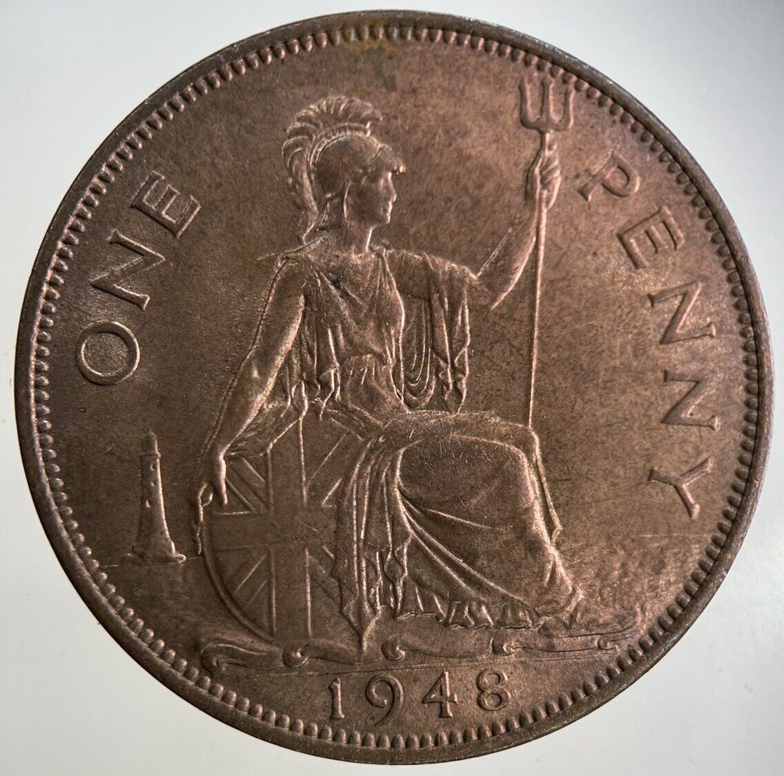 1948 George VI One Penny Coin | Very Fine Grade