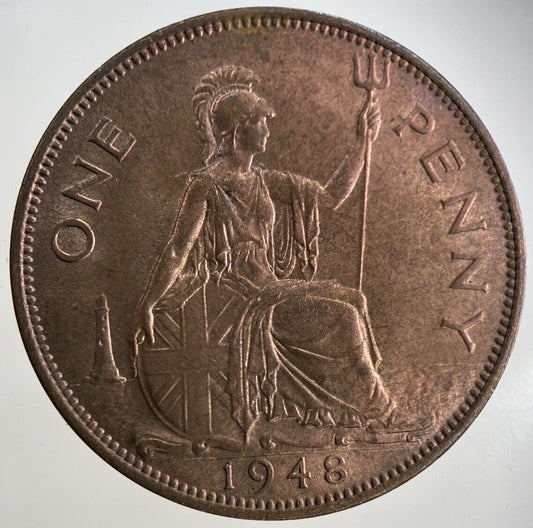 1948 George VI One Penny Coin | Very Fine Grade