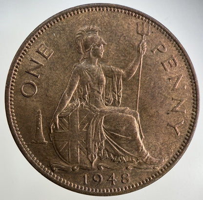 1948 George VI One Penny Coin | Very Fine Grade