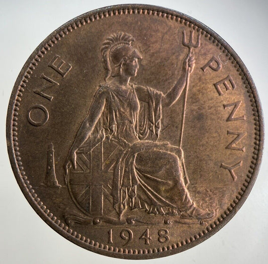 1948 George VI One Penny Coin | Very Fine Grade