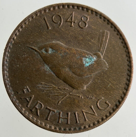 1948 George VI Wren Farthing Coin | Very High Grade