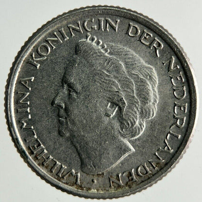 1948 Netherlands 10 Cents Silver Coin | Fine Collectable Grade