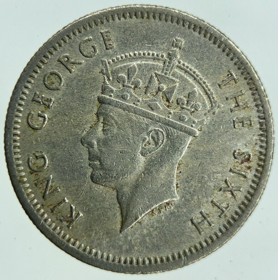 1948 Malaya Settlement Straits 10 Cents Coin | Fine Collectable Grade