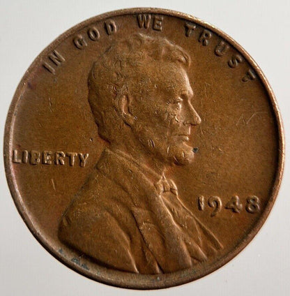 1948 Lincoln US USA One Cent Coin | Fine Collectable Grade | a2461