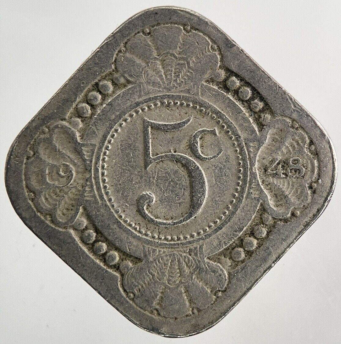 1948 Netherlands 5 Cents Coin | Fine Collectable Grade