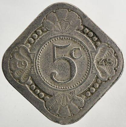 1948 Netherlands 5 Cents Coin | Fine Collectable Grade