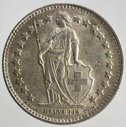 1948 Switzerland Swiss 1/2 Half Franc Silver Coin | Very High Grade
