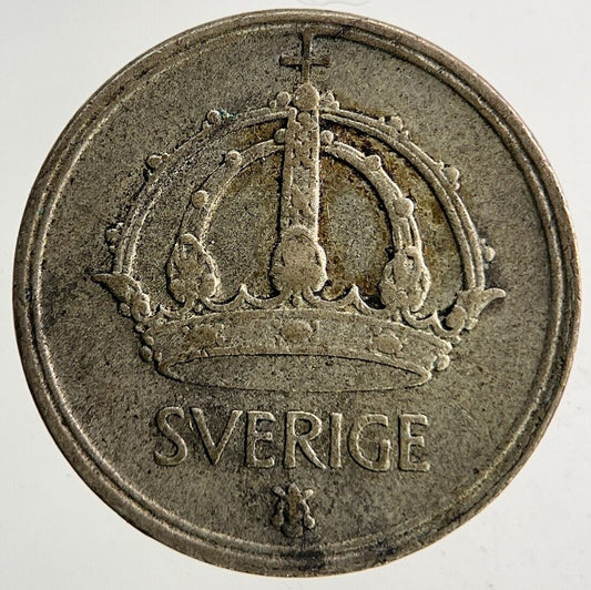 1948 Sweden 25 Ore Silver Coin | Fine Collectable Grade