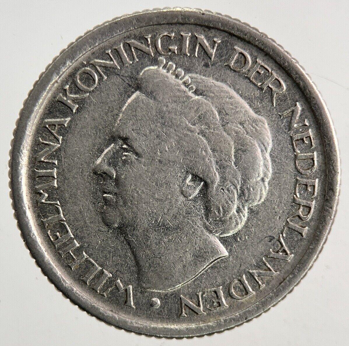 1948 Netherlands 25 Cents Coin | Fine Collectable Grade