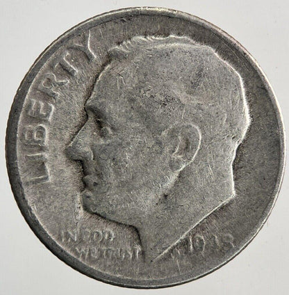 1948-D US USA Roosevelt Dime Silver Coin | Collectable Grade