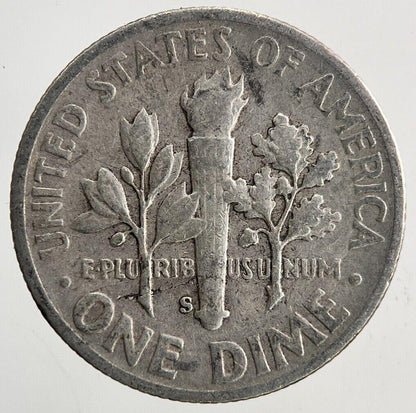1948-S US USA Roosevelt Dime Silver Coin | Fine Collectable Grade
