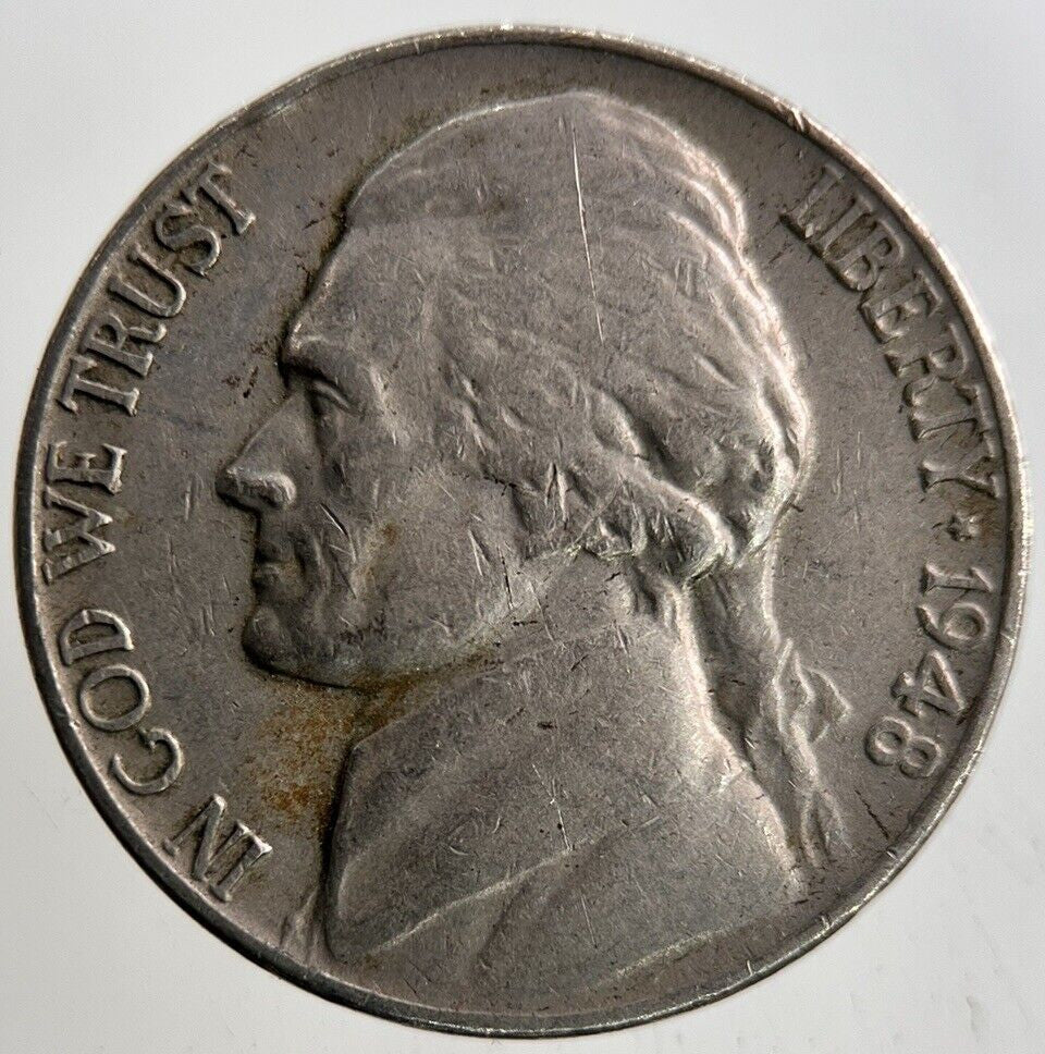 1948 US USA Nickel 5 Cents Coin | Collectable Grade