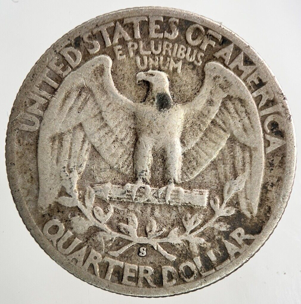 1948-S US USA Quarter Dollar Silver Coin | Fine Collectable Grade