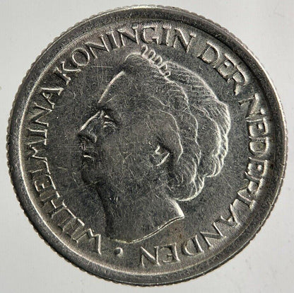 1948 Netherlands 25 Cents Coin | Fine Collectable Grade