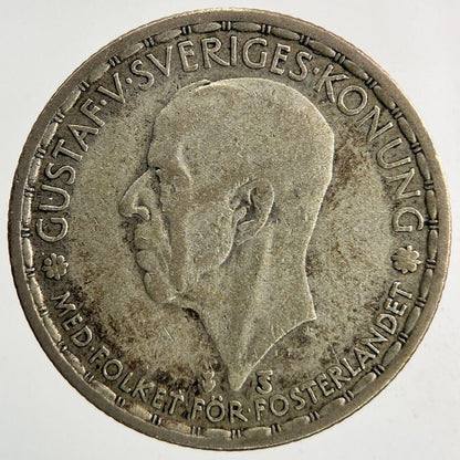 1948 Sweden 1 Krona Silver Coin | Collectable Grade