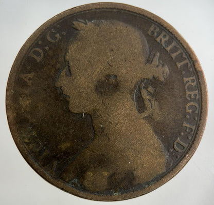 1894 Victoria One Penny Coin | Collectable Grade