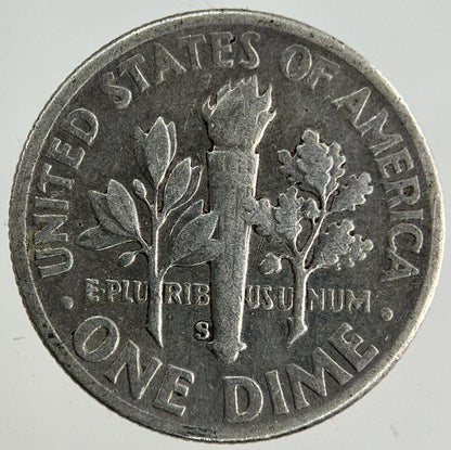 1948-S US USA Roosevelt Dime Silver Coin | Fine Collectable Grade