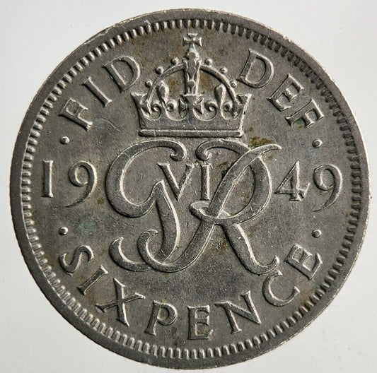 1949 George VI Sixpence Coin | Fine Collectable Grade