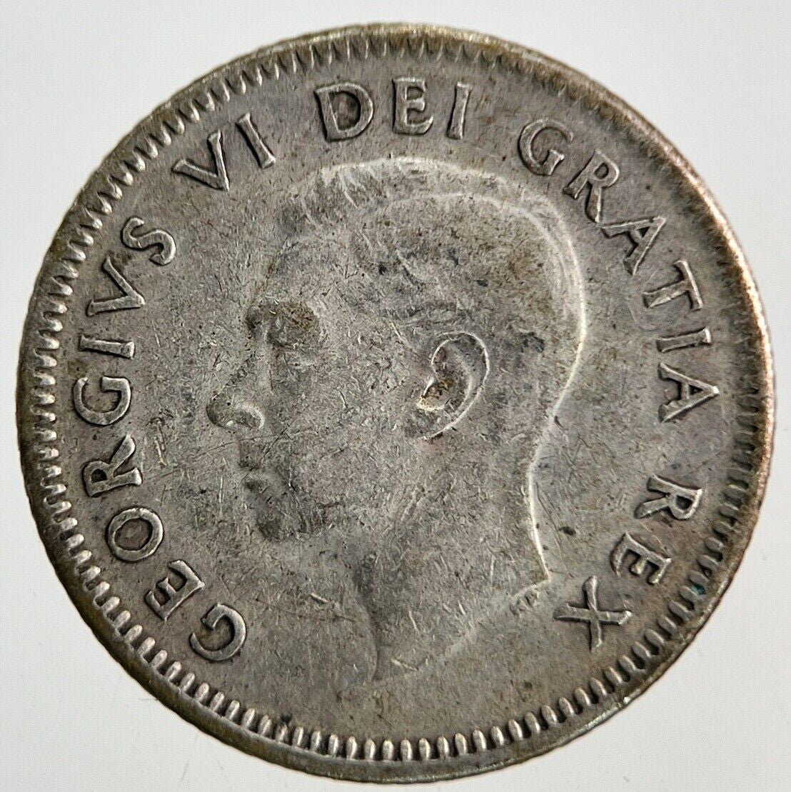 1949 Canada 10 Cents Silver Coin | Fine Collectable Grade