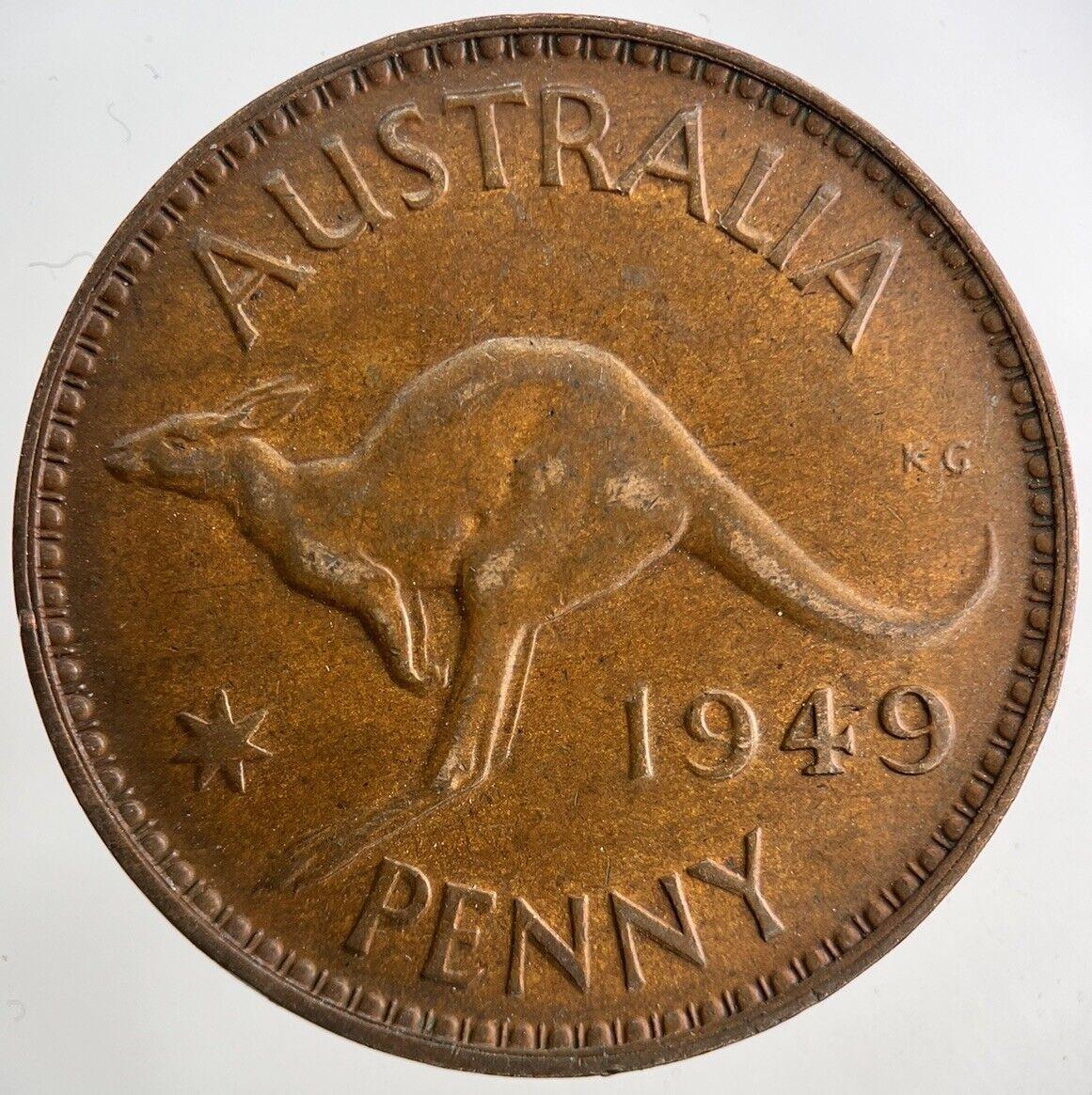 1949 Australia One Penny Coin | Very High Grade