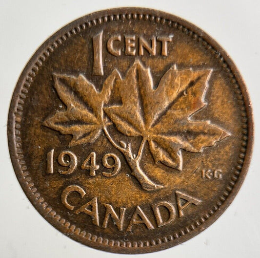 1949 Canada 1 Cent Coin | Fine Collectable Grade