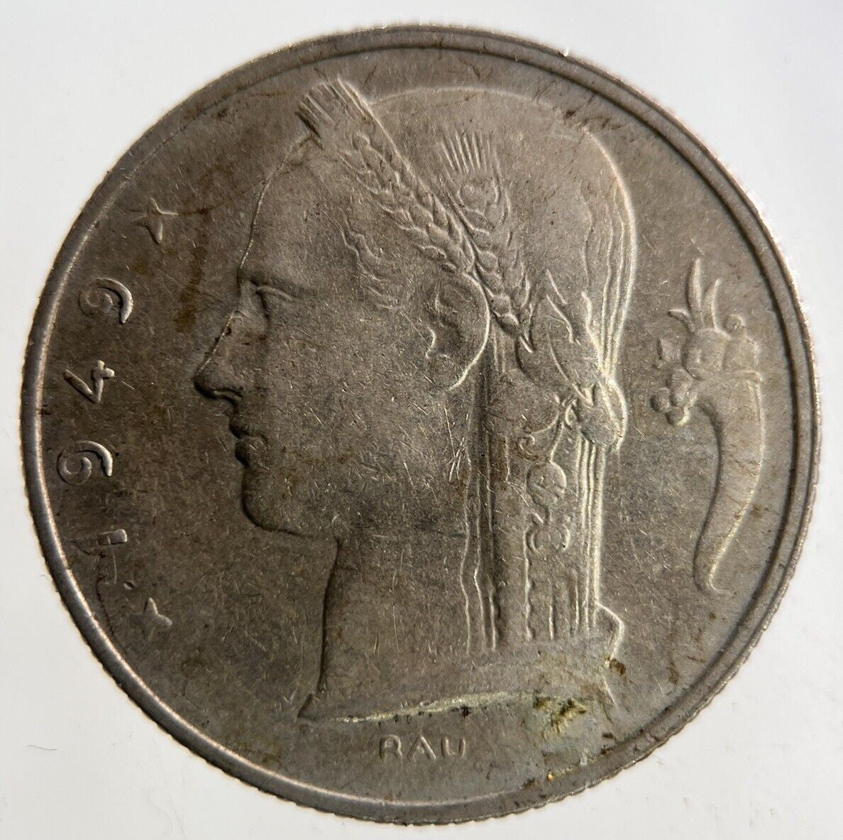 1949 Belgium 5 Francs Coin | Fine Collectable Grade