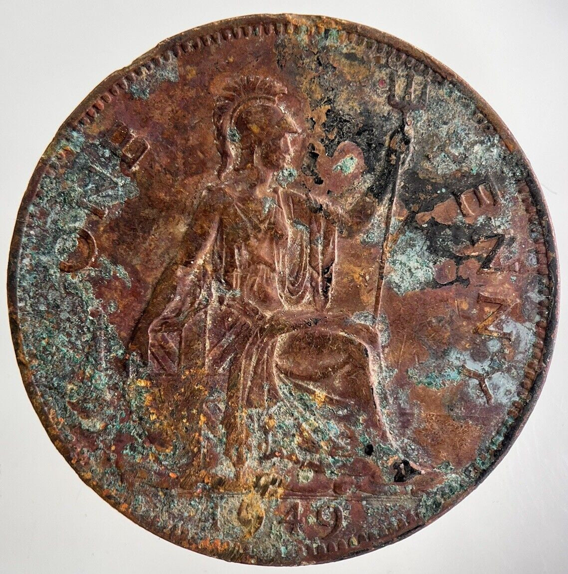 1949 George VI One Penny Coin | Fine Collectable Grade