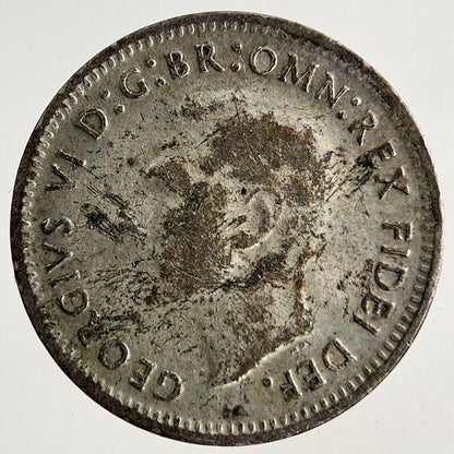1949 Australia Threepence Silver Coin | Fine Collectable Grade