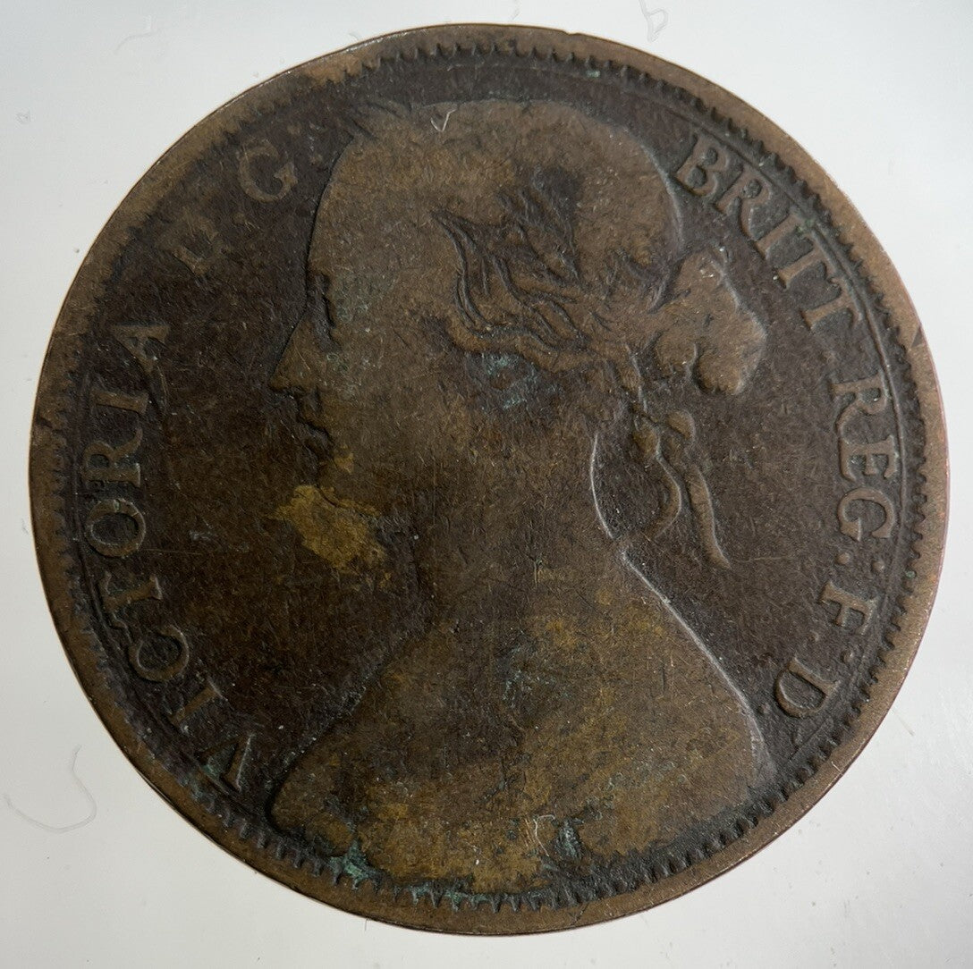 1863 Victoria One Penny Coin | Collectable Grade