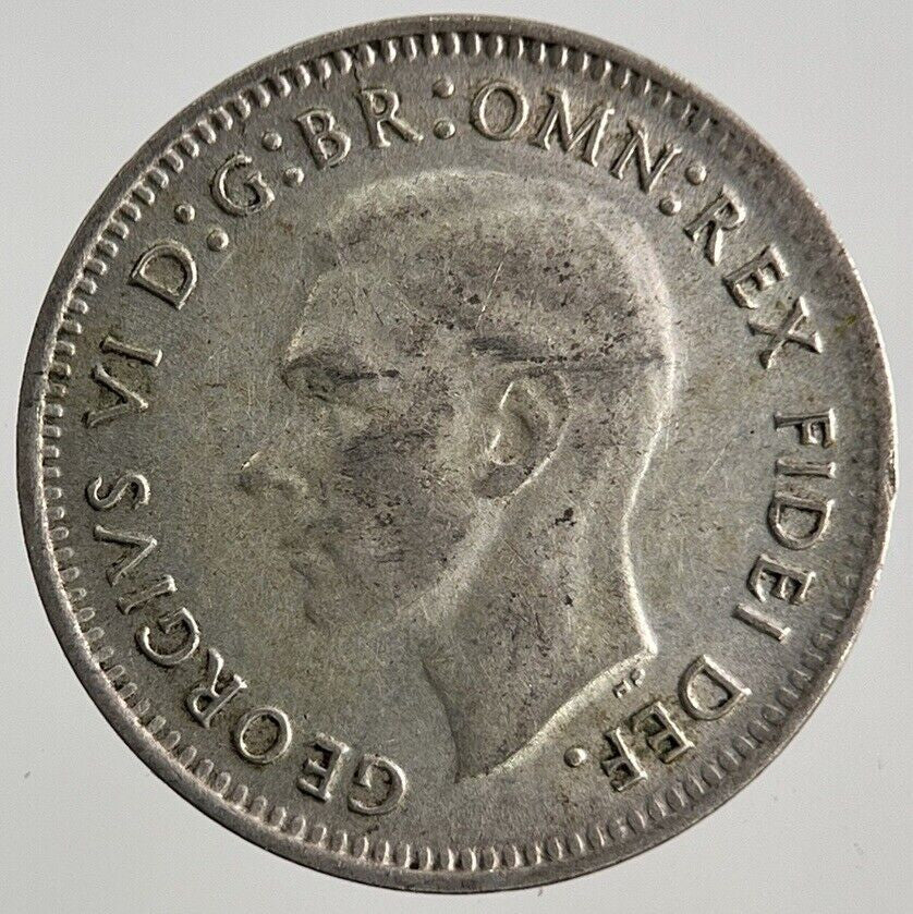 1949 Australia Threepence Silver Coin | Fine Collectable Grade