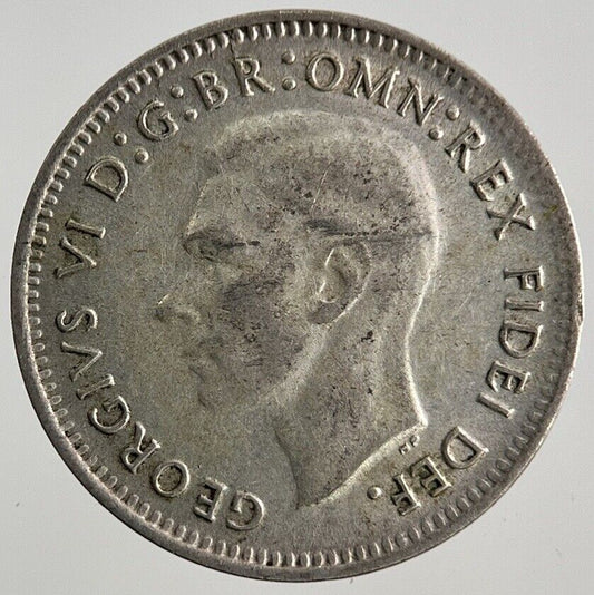 1949 Australia Threepence Silver Coin | Fine Collectable Grade