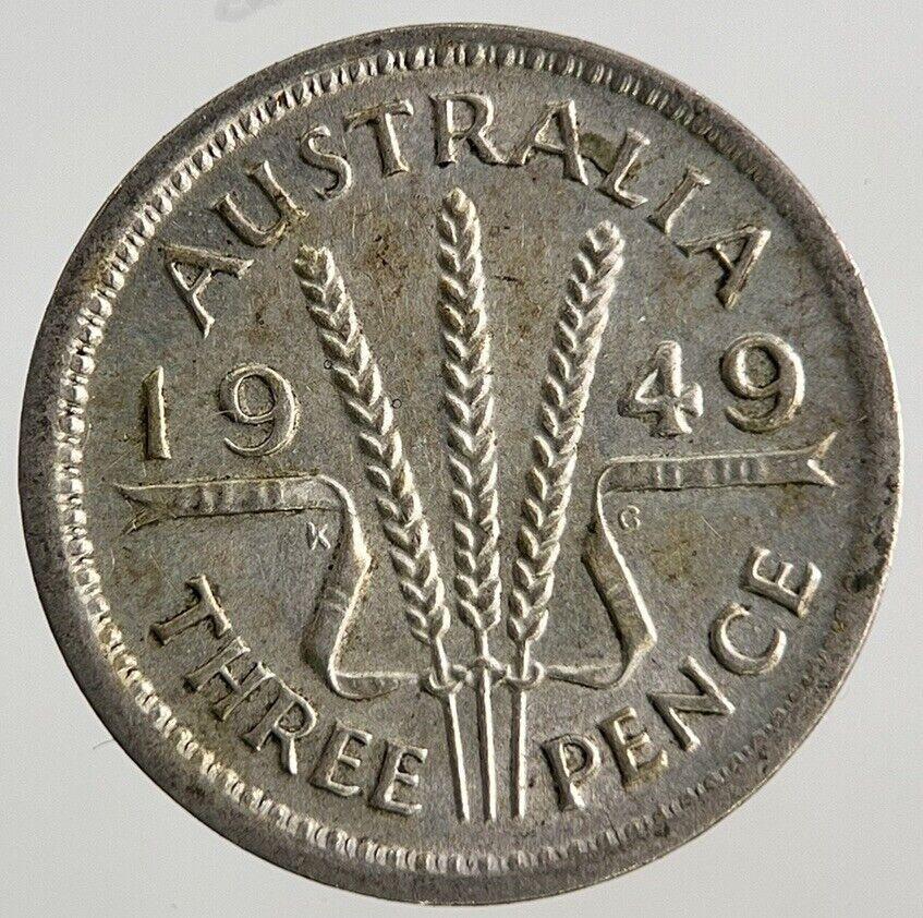 1949 Australia Threepence Silver Coin | Fine Collectable Grade