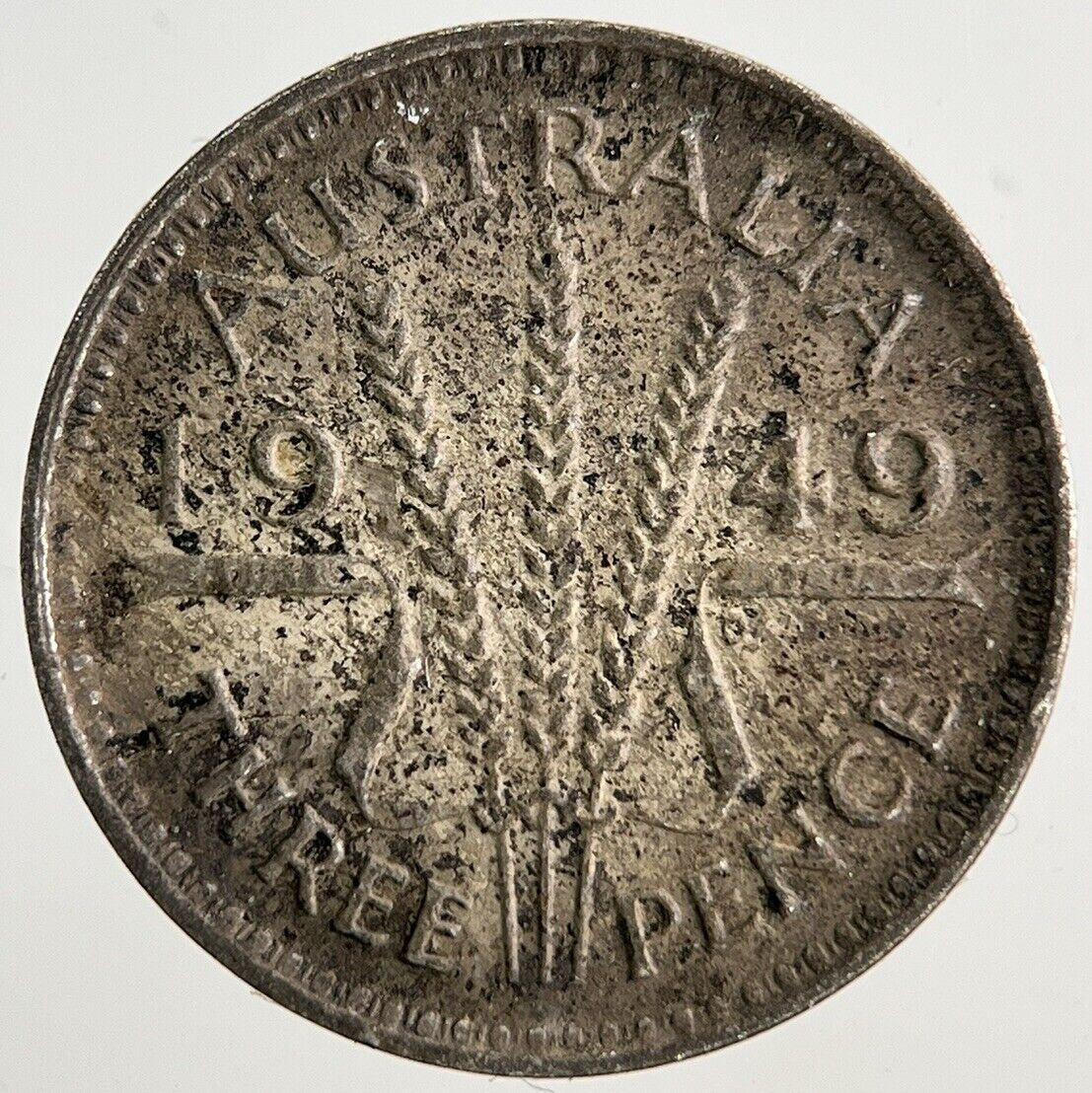 1949 Australia Threepence Silver Coin | Fine Collectable Grade