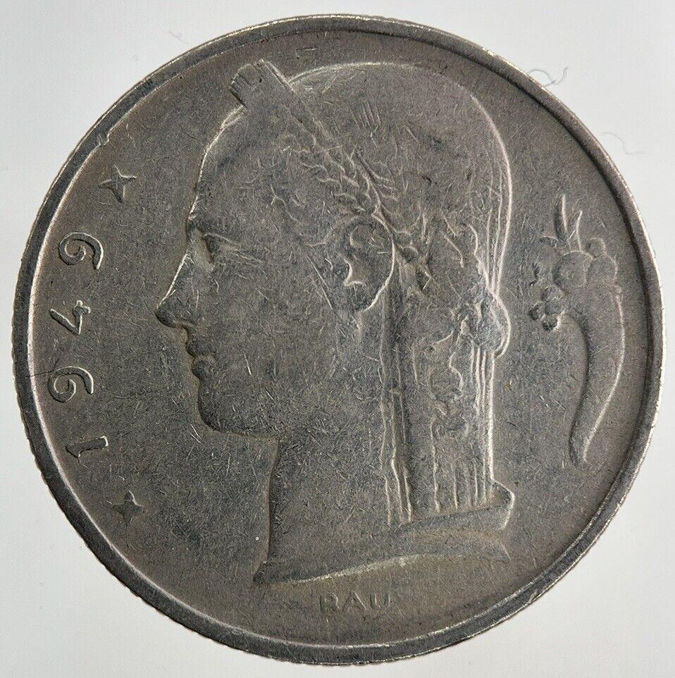 1949 Belgium 5 Franc Coin | Fine Collectable Grade