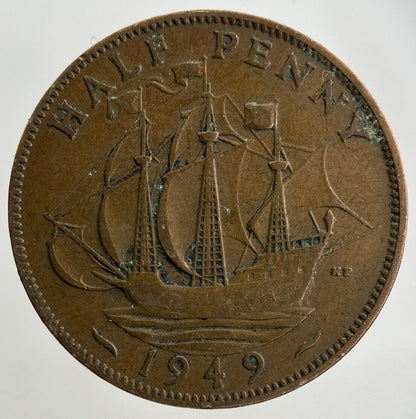 1949 George VI Half-Penny Coin | Collectable Grade