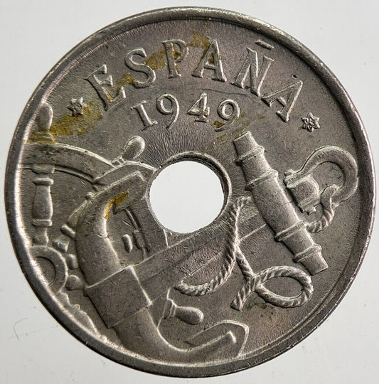 1949 Spain 50 Centimos Cents Coin | Fine Collectable Grade | a4749