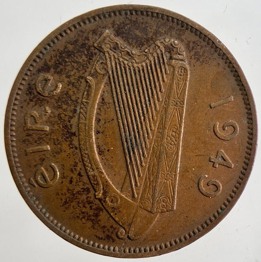 1949 Irish Half-Penny Coin | Very High Grade | a4822