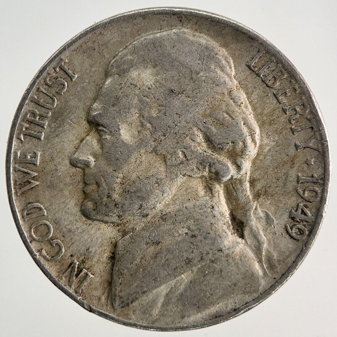 1949 US USA Nickel Coin | Fine Collectable Grade