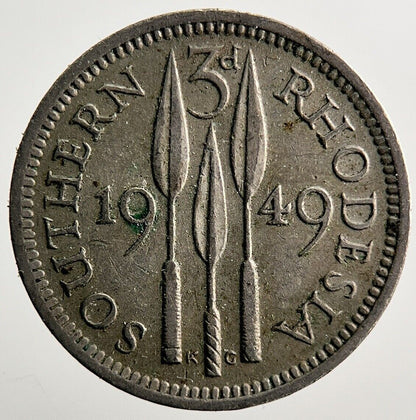 1949 Rhodesia Africa Threepence Coin | Collectable Grade | a3625