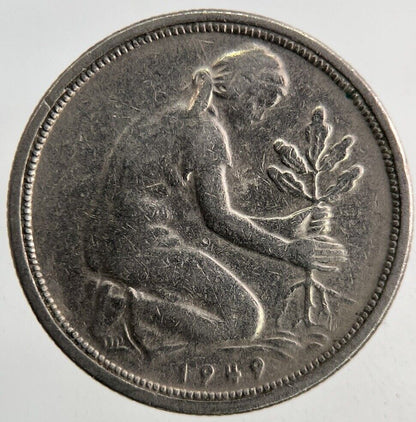 1949 Germany 50 Pfennig Coin | Fine Collectable Grade